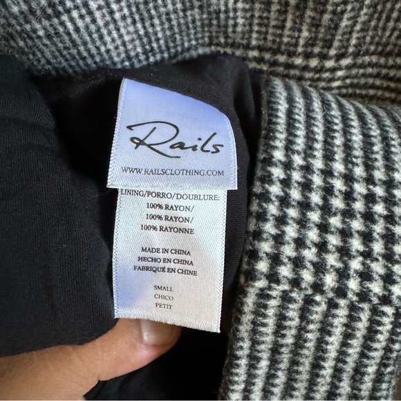 Rails Anders Plaid Oversized Coat SZ S - Picture 5 of 9